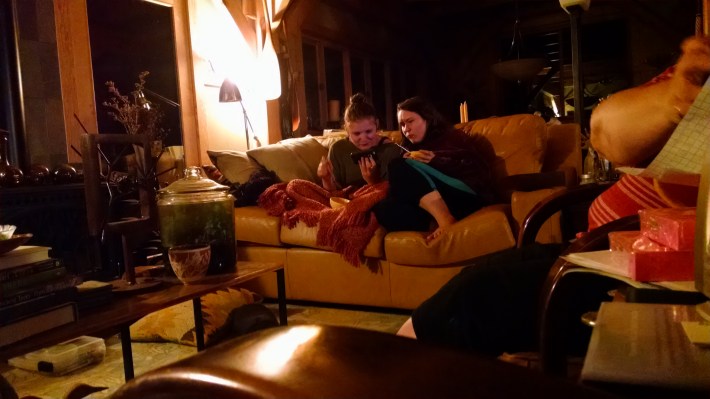 Annie and Liza at Karmas